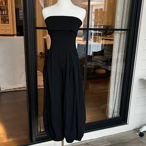 Free People Black Strapless Jumpsuit